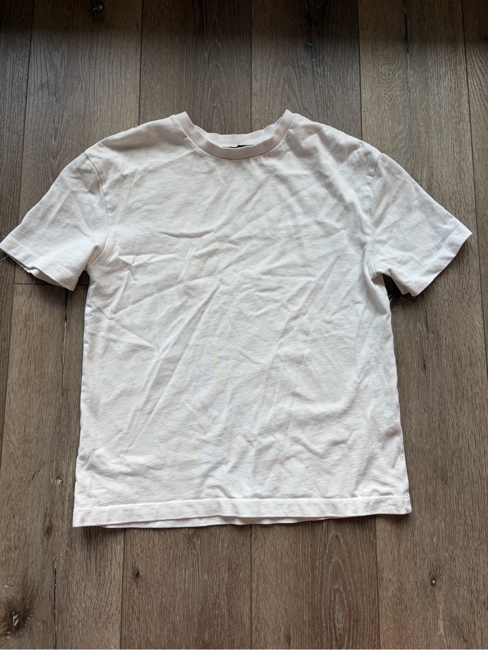 Zara Women’s Short Sleeve White Crew T-Shirt sz. S
